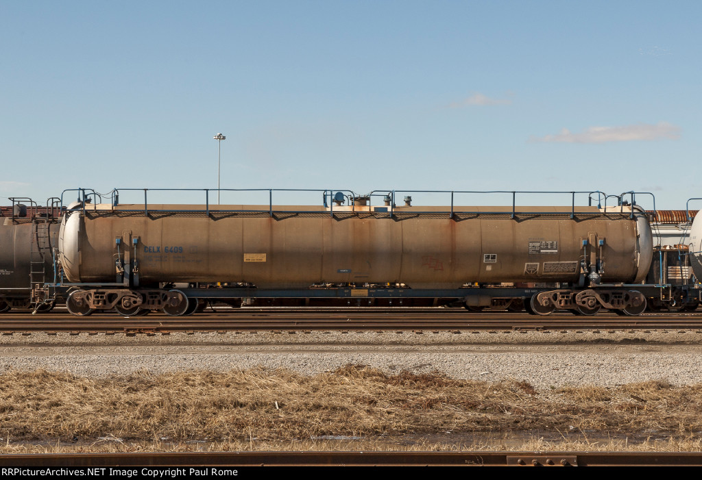 CELX 6409, 6-axle Tank Car on the NSRR 